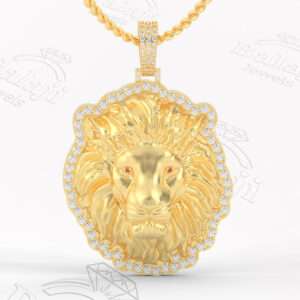 Lion Head Pendant, lion locket, diamond lion pendant, silver lion necklace, lion necklace