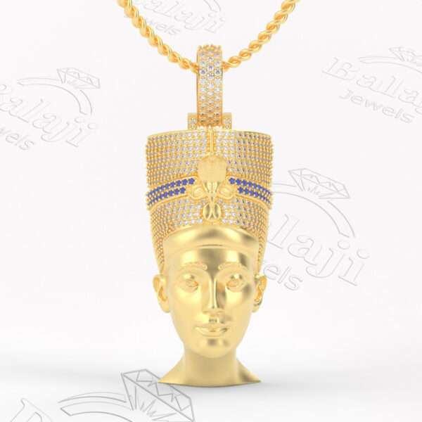 Nefertiti Necklace | queen nefertiti necklace | silver nefertiti necklace | nefertiti pendant | gold nefertiti necklace